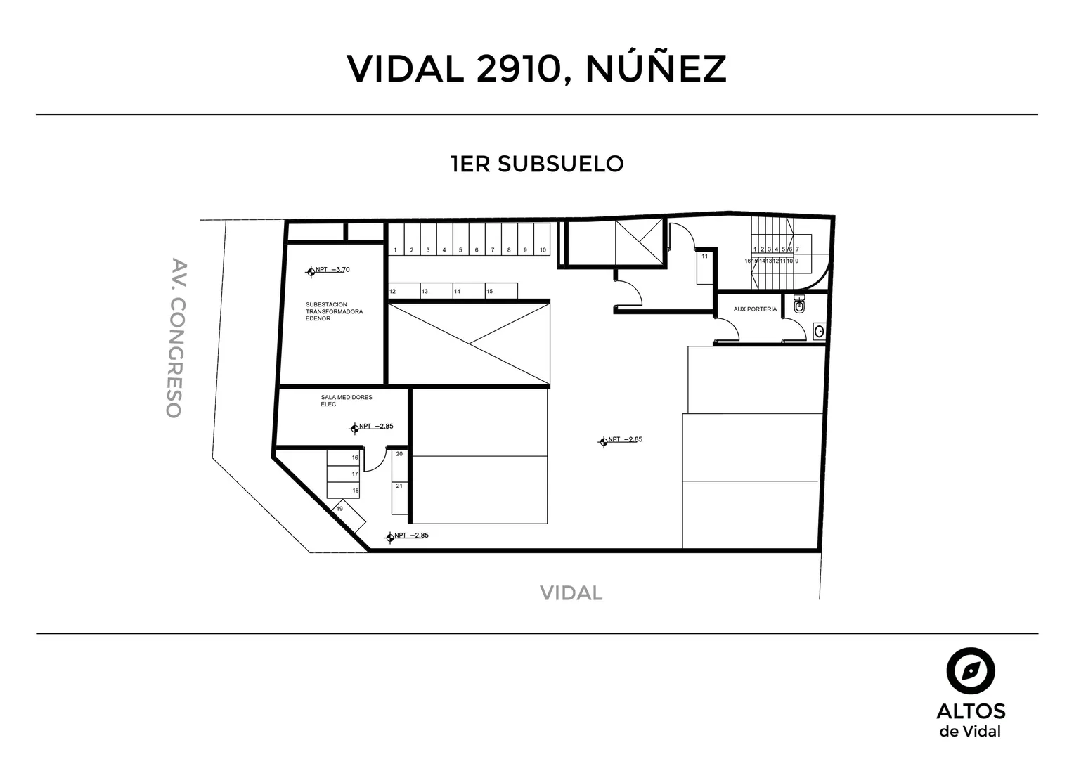 Vidal 2910 3 Unidades en Venta en Nuñez