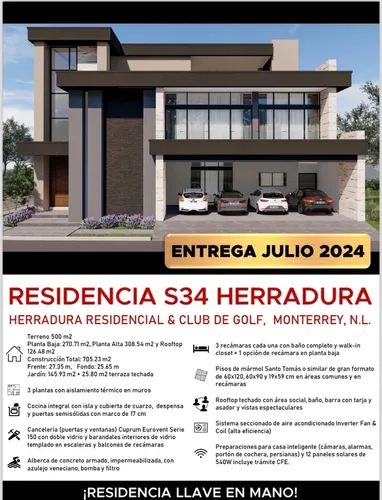 Casa en venta en Av. La Herradura, Residencial y Club de Golf la Herradura, Monterrey, Nuevo León