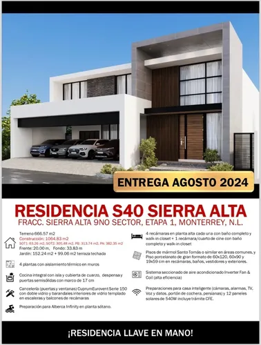 Casa en venta en Prado del Valle, Sierra Alta, Monterrey, Nuevo León