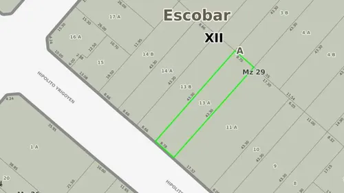 Terreno en venta en Hipolito Yrigoyen al 300, Escobar, GBA Norte, Provincia de Buenos Aires