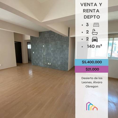 Departamento en venta en Tizampampano del Pueblo Tetelpan, Álvaro Obregón, Ciudad de México