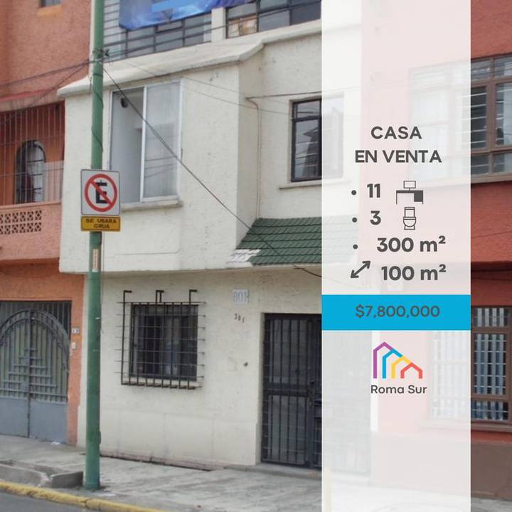 106 Casas en venta en Roma Sur, Roma, Cuauhtémoc, Ciudad de México | Mudafy