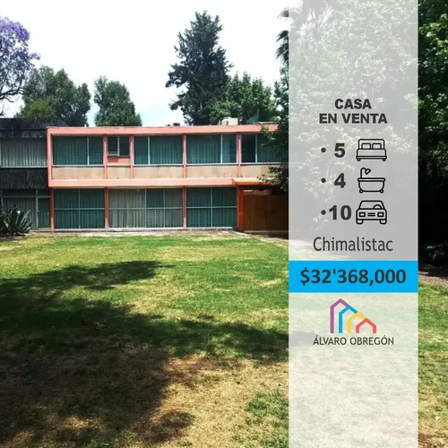 Casa en venta en Rafael Checa, Chimalistac, Álvaro Obregón, Ciudad de México