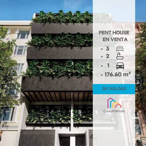 Departamento en venta en Cuauhtémoc, Cuauhtémoc, Ciudad de México