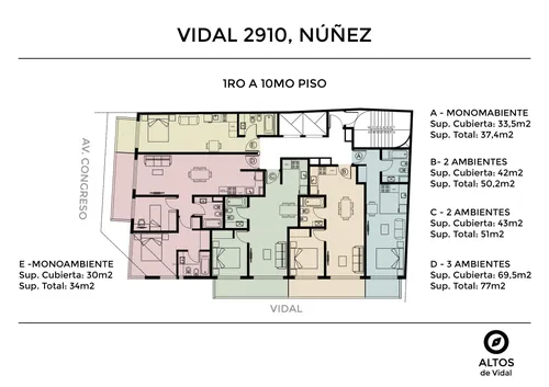 Departamento en venta en Vidal al 2900, Nuñez, CABA