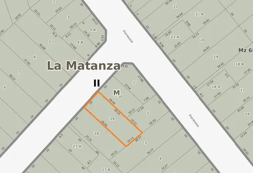 Terreno en venta en Dardo Rocha Nº al 1000, Lomas del Mirador, La Matanza, GBA Oeste, Provincia de Buenos Aires