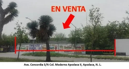 Lote en venta en Ave. Concordia, Moderno Apodaca II, Apodaca, Nuevo León