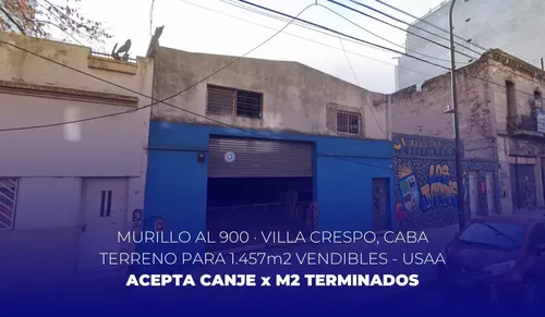Terreno en venta en Murillo 900, Villa Crespo, CABA