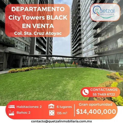 Departamento en venta en Popocatépetl, Santa Cruz Atoyac, Benito Juárez, Ciudad de México