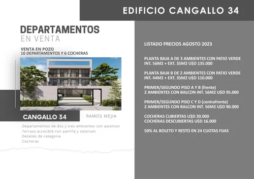 Departamento en venta en Cangallo 0, Ramos Mejia, La Matanza, GBA Oeste, Provincia de Buenos Aires