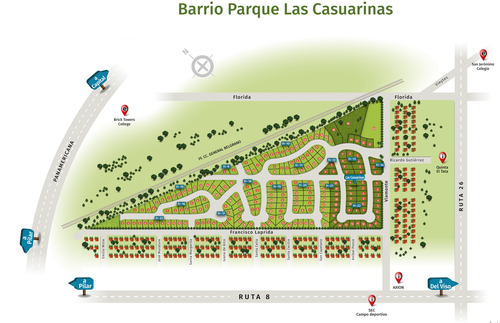 Terreno en venta en Barrio Parque Las Casuarinas - Del Viso, Partido de Pilar, Pilar, GBA Norte, Provincia de Buenos Aires